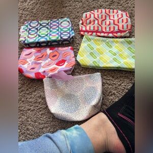 Colorful Patterned Cosmetic Pouch Set